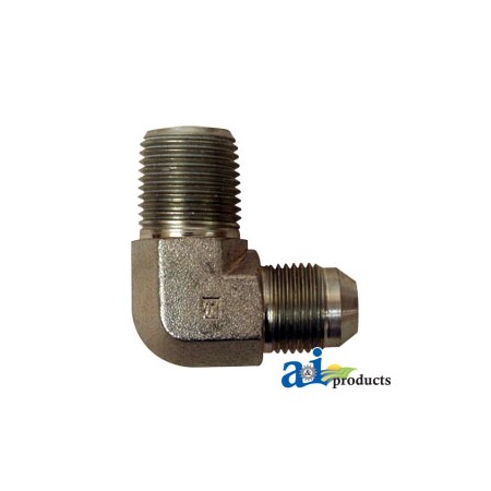 A & I Products Male JIC 90 Degree X Male NPT Adapter, 2 pack 3.75 x4 x2 A-43F18